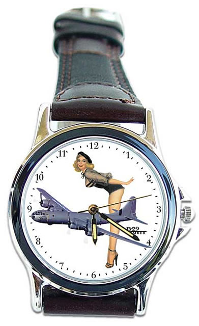 B-29 Nose Art Wrist Watch